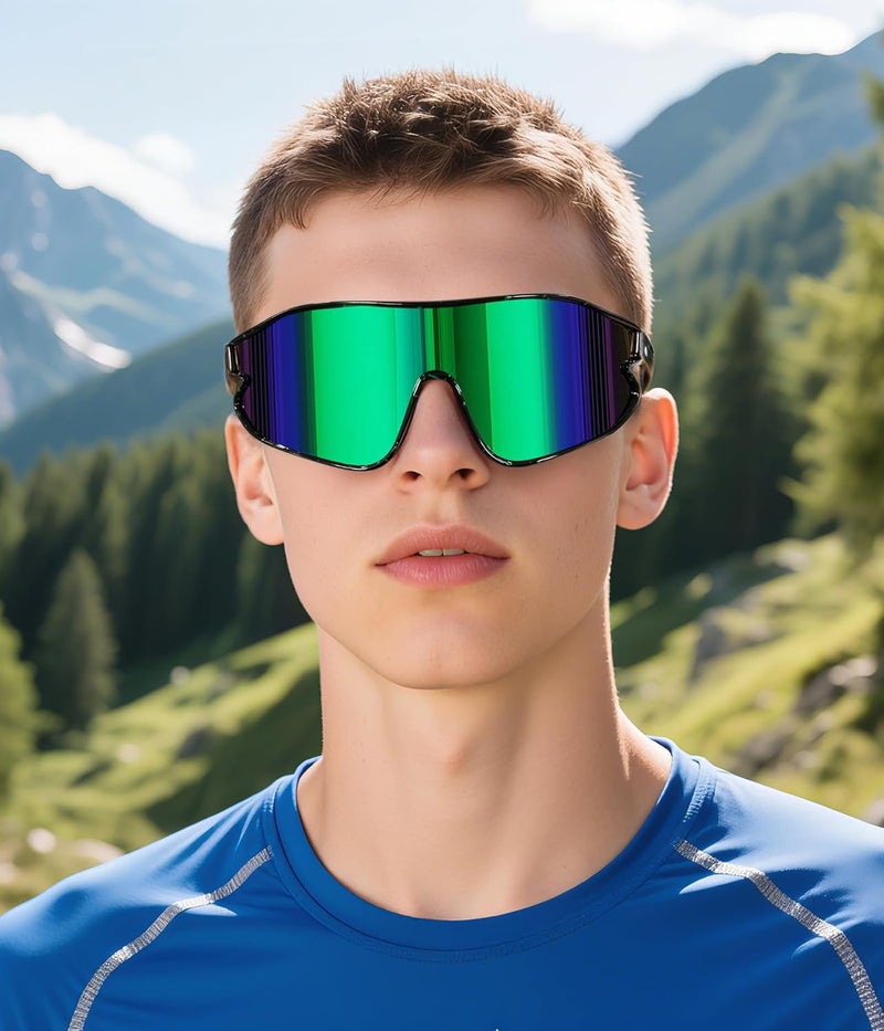 FEISEDY Unisex Youth Sunglasses, Teens Baseball Tennis Sunglasses, UV400 Sports Boys Girls Cycling Shades B4064 - Image 2